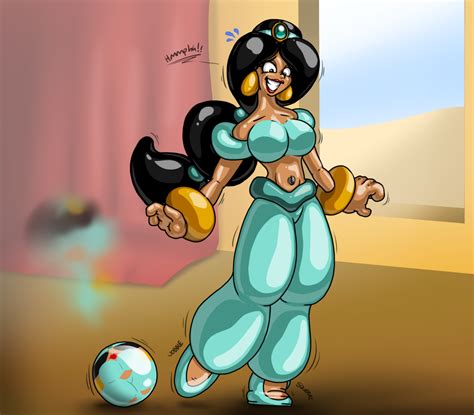 Jasmine The Rubbery Inflatable Genie Tf By Redflare500