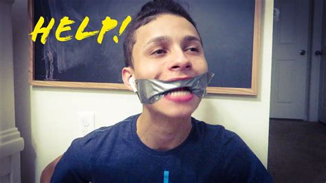 Extreme Duct Tape Mouth Challenge With Josh Youtube