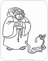 Friar Tuck Sir Hiss Coloring Pages Disneyclips Robin Hood Disney sketch template