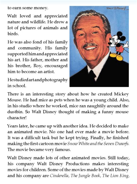 literature grade  biography walt disney walt disney biography walt disney disney english