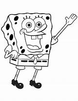 Esponja Spongebob Squarepants Schwammkopf Waving Ausmalbild Krabs Nawab Tonk sketch template