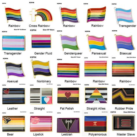 gay pride rainbow pansexual bisexual flag metal pinback button badgs