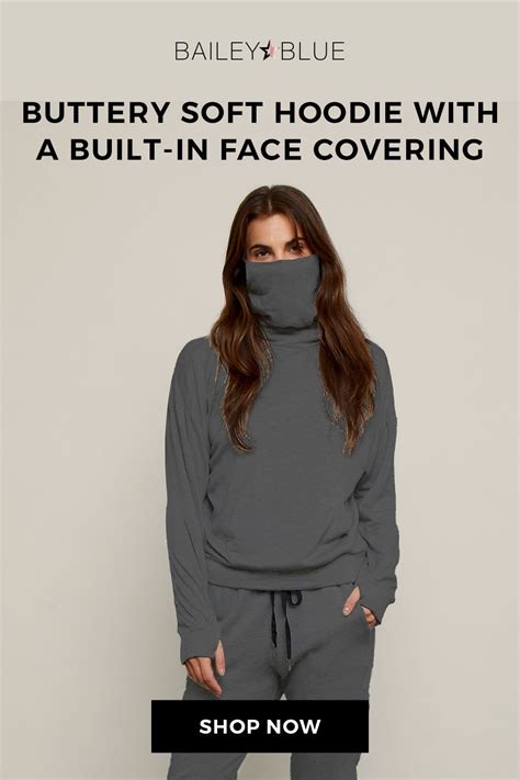 breakaway womens long sleeve  removable face covering women long sleeve comfy