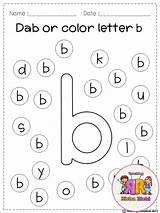 Dab Alphabet Teacherspayteachers Freebies Sold Letters sketch template