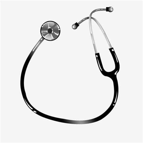 stethoscope clipart transparent png hd black stethoscope hand drawn