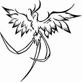 Phoenix Bird Mythical Drawing Drawings Pheonix Pixabay Easy Choose Board Animal Line sketch template
