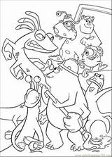 Coloring Inc Monsters Monster Family Pages Printable Color Sheet Cartoons Colorear Para Dibujos sketch template