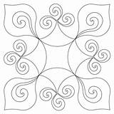 Swirls Star sketch template