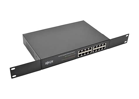 tripp lite  port gigabit ethernet switch rackmount unmanaged metal  ng switches cdwcom
