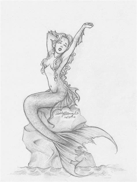 ideas  mermaid drawings  pinterest beautiful