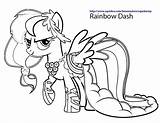 Dash Pony Little Rainbow Coloring Pages Colouring Afkomstig Van sketch template