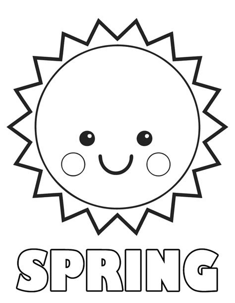drawing sun  nature printable coloring pages