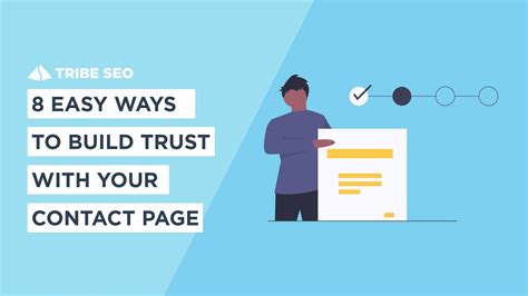 easy ways  build trust   contact page wwwtribeseocom