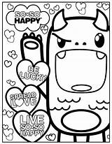 Kawaii Coloring Pages Cute Food Printable Color Colouring So Print Disney Happy Animals Animal Book Drawing Kids Easy Getcolorings Unicorn sketch template