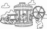 Coloring Carnival Pages Roundabout Magic Night Color Circus Place Tocolor sketch template