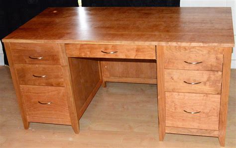 buy hand crafted figured solid cherry executive desk   order