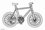 Coloring Bicycle Bike Pages Printable Mountain Bmx Kids Drawing Sheet Color Colouring Bikes Clipart Biycle Tremendous Sheets Boys Getcolorings Ride sketch template