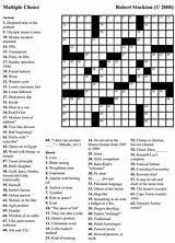 Crossword Puzzles Seniors sketch template