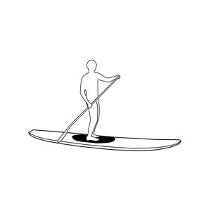 stand  paddleboard silhouette clipart cliparts  stand