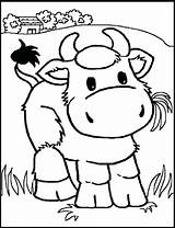 Coloring Cow Pages Funny Games Baby Educative Printable Educativeprintable sketch template