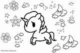 Unicorn Coloring Pages Kawaii Adults Girls Kids Adorable Color Print Printcolorcraft Animals Craft sketch template
