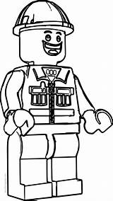 Coloring Worker Lego Construction Wecoloringpage sketch template