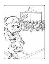 Clark Cubs Chicago Coloring Pages Crew sketch template