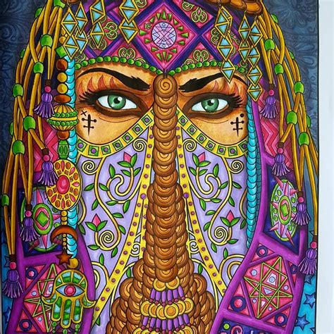 painting   womans face    colors  designs