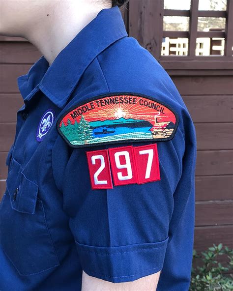 ideas  coloring boy scout uniform patch placement