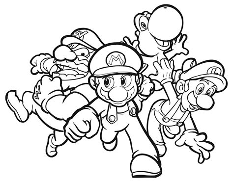 mario coloring pages coloring pages  kids