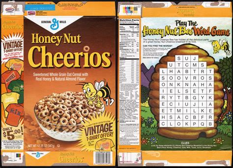 General Mills Honey Nut Cheerios Target Retro Box 20