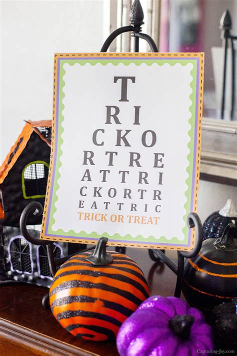 Trick Or Treat Printable For Halloween Capturing Joy