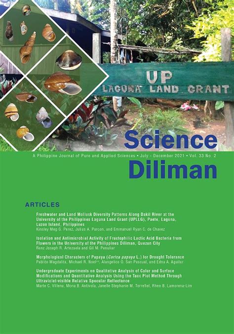 vol     science diliman  journal  pure  applied sciences