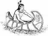 Iroquois Peacemaker Coloring Confederacy Haudenosaunee Hiawatha Canoe Iroqueses Founding Serpiente Longhouse sketch template