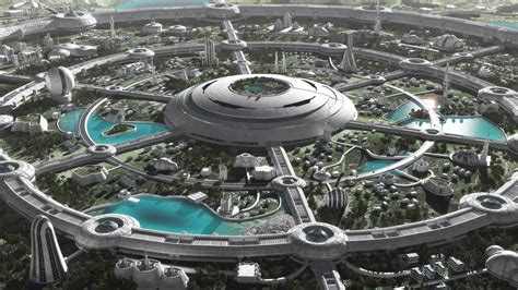 futuristic paradise  jean francois liesenborghs sci fi  cgsociety paysage futuriste