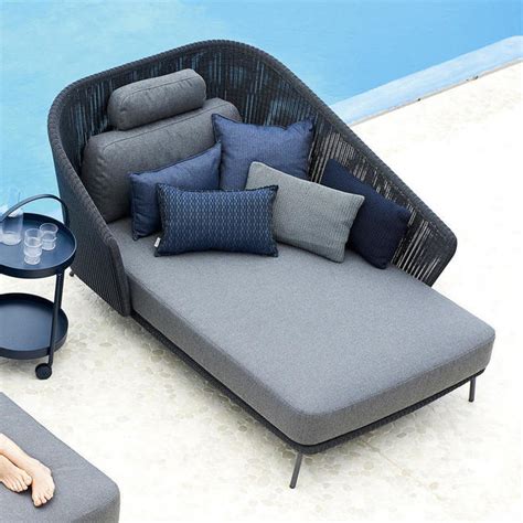 buy mega lounge daybed left  cane   worm  turned revitalising  outdoor space