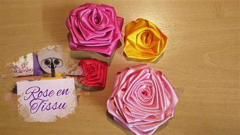 rose en tissu faire des fleurs en tissu fleurs en tissu diy fleurs en tissu facile