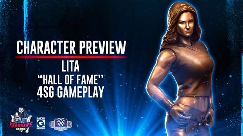 Character Preview Lita Hall Of Fame 4sg Gameplay