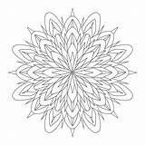 Adulti Colorare Mandala sketch template