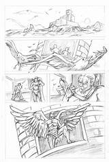 Icarus Coloring Daedalus Pages sketch template