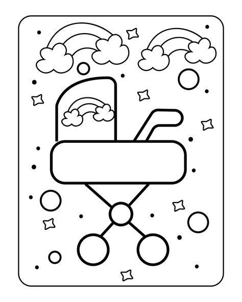 baby toy coloring page kids coloring page toy  art design
