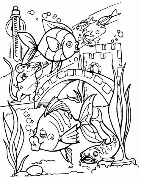 fish tank coloring page  getdrawings