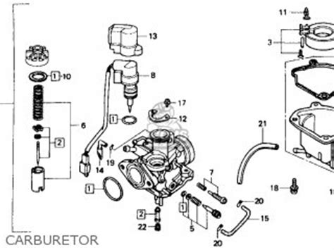honda spree carburetor schematic