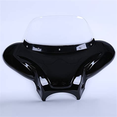 Universal Motorcycle Cruiser Front Fairing Batwing Bat Wing W Clear