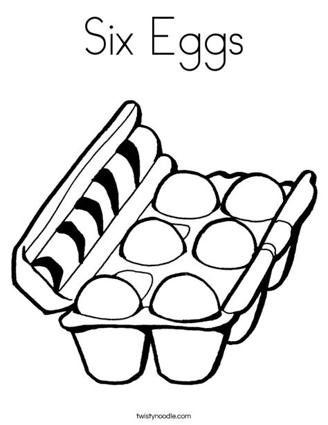 eggs coloring page twisty noodle