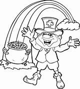 Leprechaun Bestcoloringpagesforkids Patricks sketch template