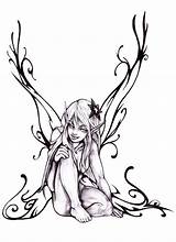 Fairy Drawing Fairies Drawings Pallat Dark Deviantart Color Coloring Pages Tattoo Sketches Designs Evil Adult Sketch Google Da Getdrawings sketch template