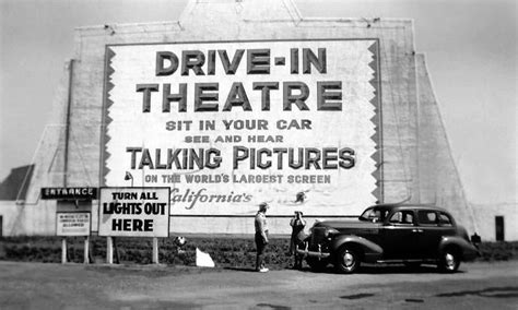 drive  cinema drive   theater drive inn movies talking picture california poster