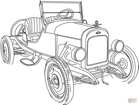 chevrolet series  roadster coloring page  printable coloring pages