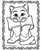 Puss Botas Shrek Cat Coloringhome sketch template